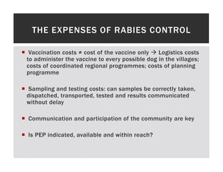 One health approaches for rabies control