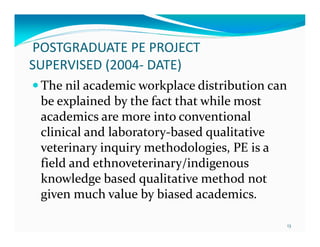 Eight years (2004-2012) of teaching participatory epidemiology at the University of Ibadan, Nigeria