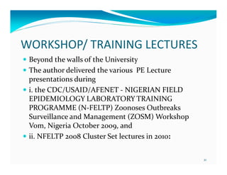 Eight years (2004-2012) of teaching participatory epidemiology at the University of Ibadan, Nigeria