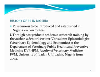 Eight years (2004-2012) of teaching participatory epidemiology at the University of Ibadan, Nigeria
