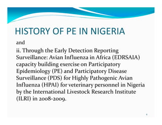 Eight years (2004-2012) of teaching participatory epidemiology at the University of Ibadan, Nigeria