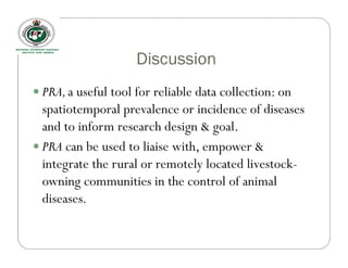 Participatory rural appraisal of livestock diseases amongst a Fulani community in central Nigeria