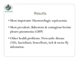 Participatory rural appraisal of livestock diseases amongst a Fulani community in central Nigeria