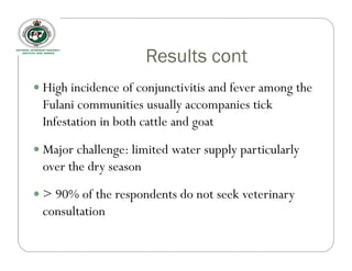 Participatory rural appraisal of livestock diseases amongst a Fulani community in central Nigeria