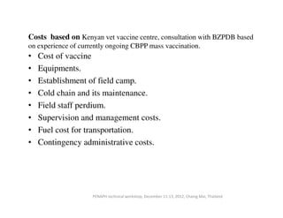 Foot and mouth disease in the Borana Plateau of Ethiopia: Vaccination benefit-cost analysis