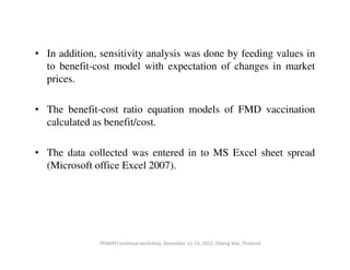 Foot and mouth disease in the Borana Plateau of Ethiopia: Vaccination benefit-cost analysis