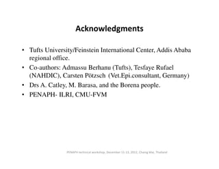 Foot and mouth disease in the Borana Plateau of Ethiopia: Vaccination benefit-cost analysis