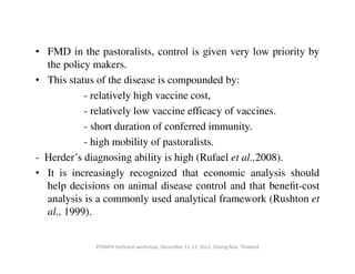 Foot and mouth disease in the Borana Plateau of Ethiopia: Vaccination benefit-cost analysis