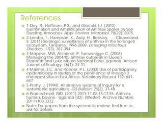 Using one health and participatory epidemiology to assess impacts of anthrax on the human-animal interface in rural Uganda