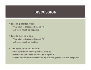 Assessing the accuracy of a clinical outbreak definition for Highly Pathogenic Avian Influenza (HPAI)