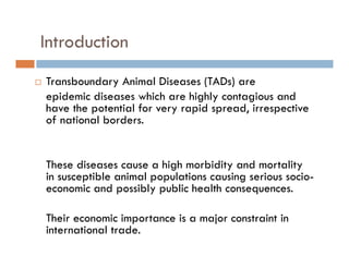Detection of transboundary animal diseases using participatory disease surveillance in Plateau state, Nigeria