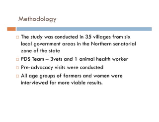 Detection of transboundary animal diseases using participatory disease surveillance in Plateau state, Nigeria