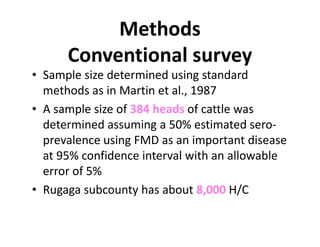 Participatory disease searching using participatory epidemiology techniques in agropastoral and pastoral areas of Mbarara District, Uganda