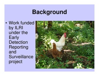 Results of participatory active surveillance for Highly Pathogenic Avian Influenza in Uganda