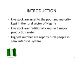 A participatory assessment of disease burden, morbidity and mortality from five priority livestock diseases in Nigeria