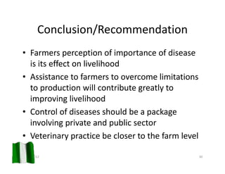 A participatory assessment of disease burden, morbidity and mortality from five priority livestock diseases in Nigeria