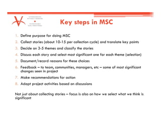 Using narrative approaches to assess animal and community health interventions in Laos: Most significant change