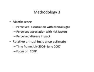 Using participatory epidemiology tools to investigate Contagious caprine pleuropneumonia (CCPP) in Maasai flocks, northern Tanzania