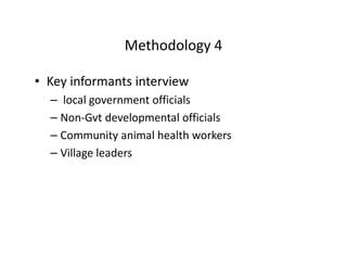 Using participatory epidemiology tools to investigate Contagious caprine pleuropneumonia (CCPP) in Maasai flocks, northern Tanzania