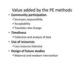 Exploration of community perceived risk factors of diarrheal diseases in Busaana sub county, Kayunga District using participatory epidemiology methods