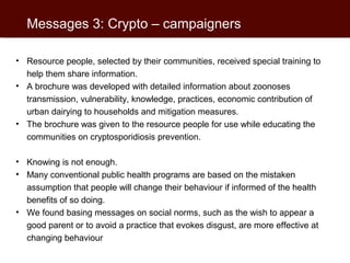 Participatory planning, implementation and evaluation of a zoonosis control project in Kenya