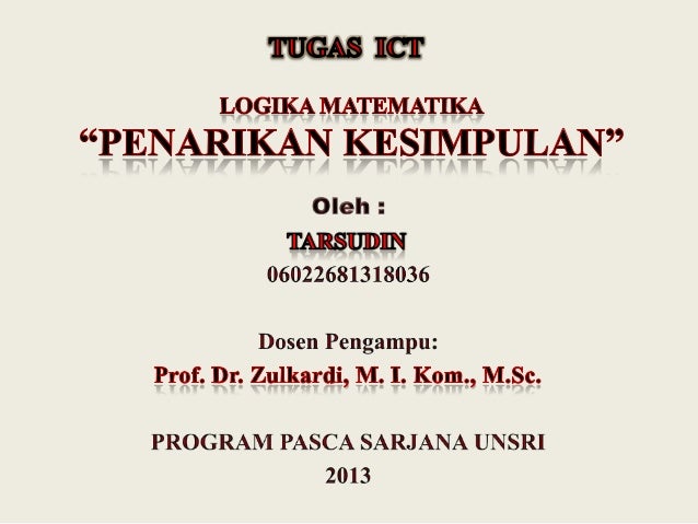 Penarikan Kesimpulan Penarikan Kesimpulan