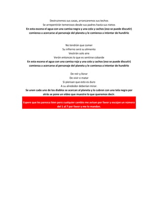 Penas de un sordo murmullo