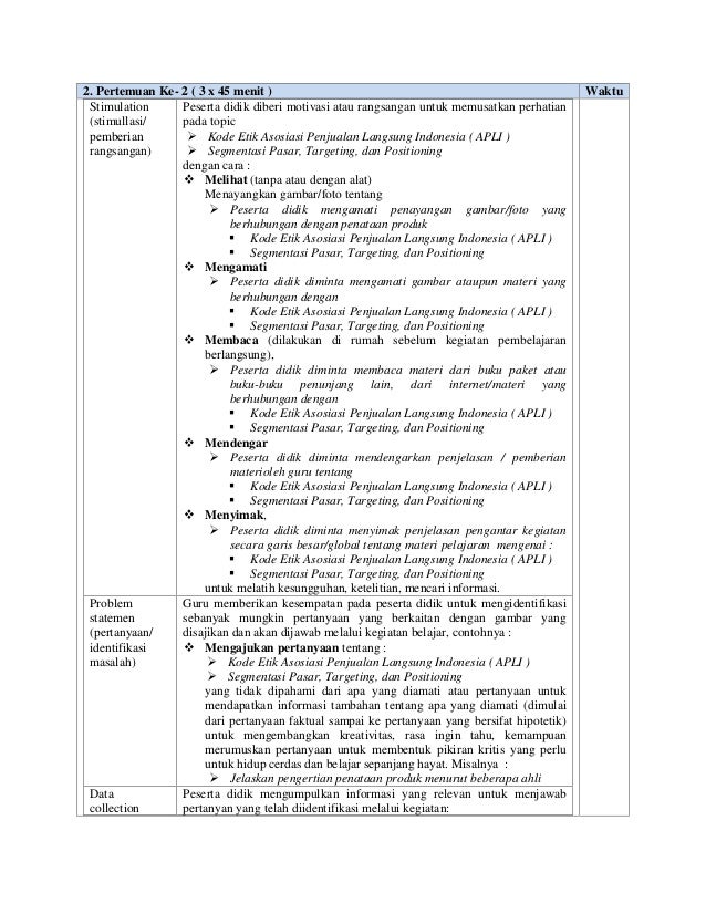 RPP SMK Penataan Barang Dagangan ( Menata Produk) Kelas 12