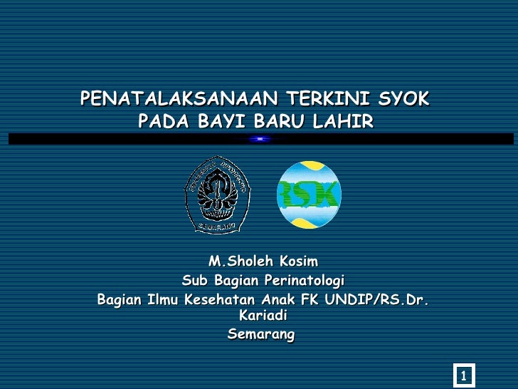 Penatalaksaan Terkini Syok Pada Bayi Baru Lahir