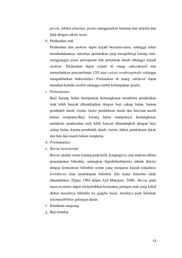 Penatalaksanaan fisioterapi pada kasus cerebral palsy 