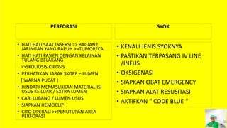 Penatalaksanaan Kegawatan Dalam Lingkup Endoskopi | PPTX