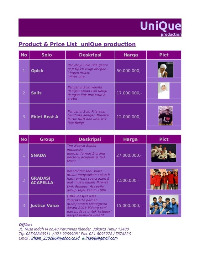 Penawaran Event Religi 2013