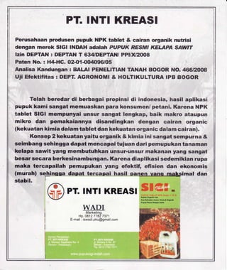 Penawaran kemitraan | PDF
