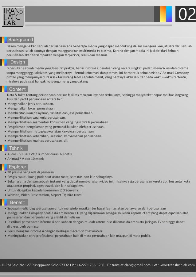 Contoh Surat Penawaran Jasa Video Shooting - Contoh Surat