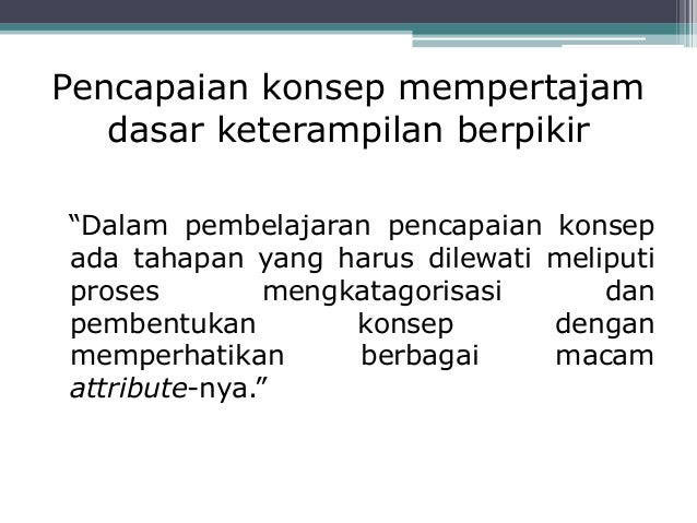 Pencapaian konsep