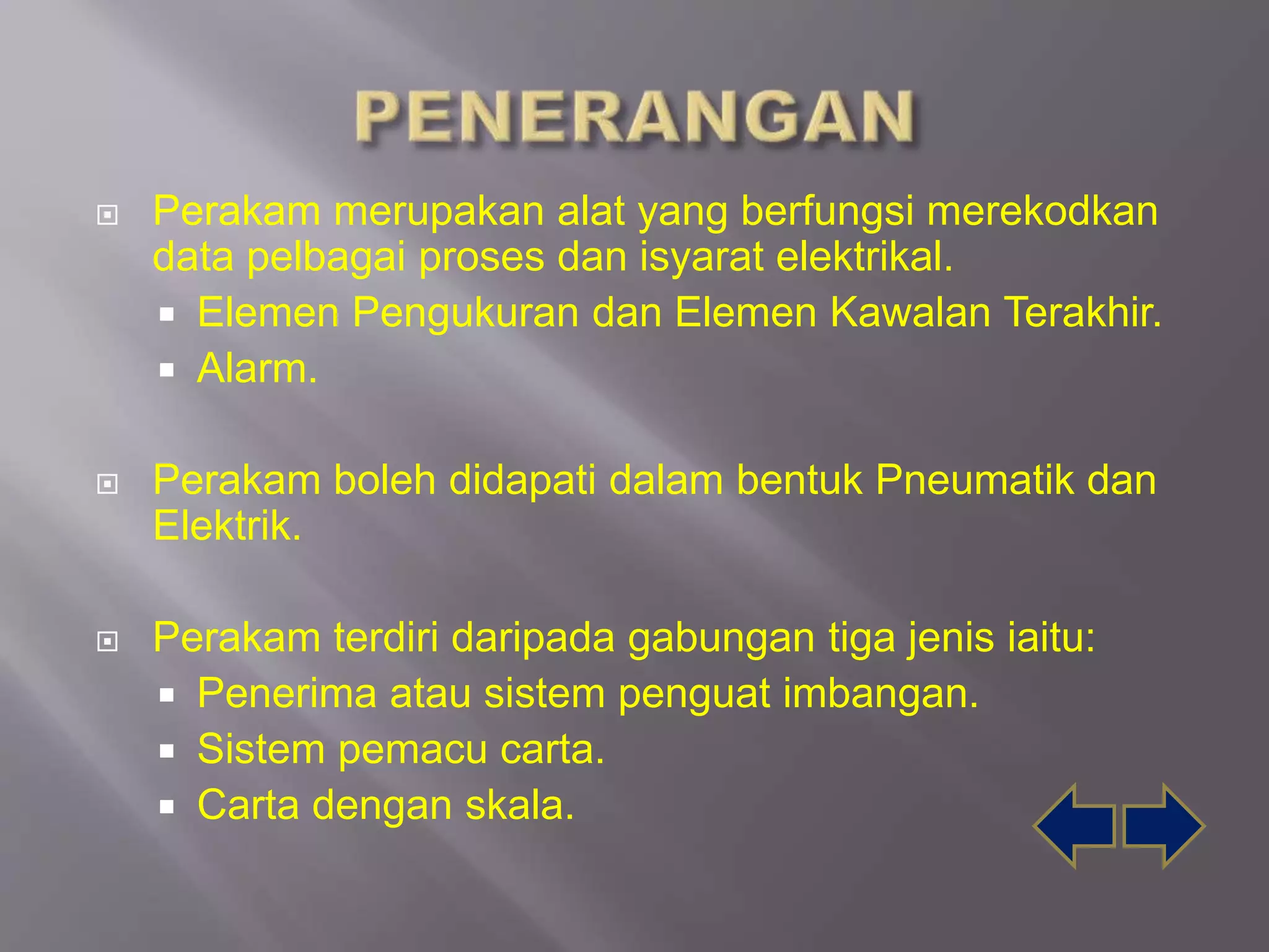 Pencatat (process variable recorder) | PPTX