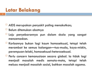 PENCEGAHAN HIV-AID pada remaja dan masyarakat | PPT