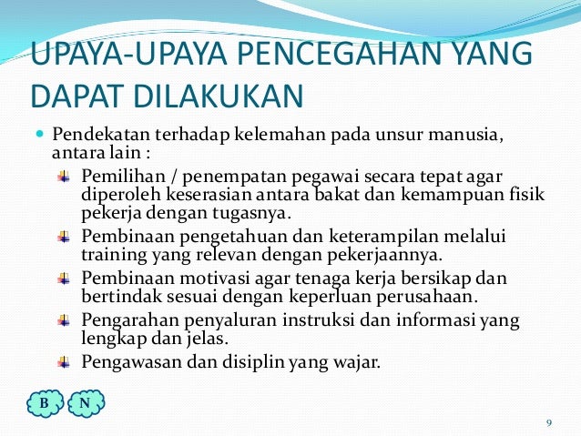 Pencegahan kecelakaan kerja