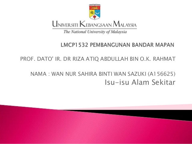 Isu-isu Alam Sekitar