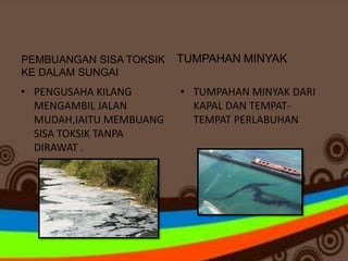 Contoh Faktor Pencemaran Air