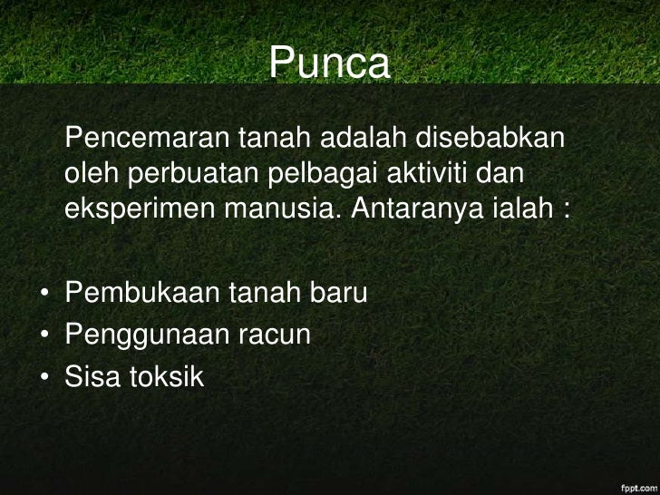 Pencemaran Alam Sekitar