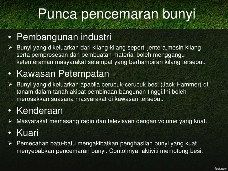 Pencemaran Alam Sekitar