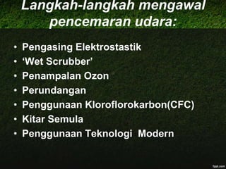 Pendedahan media massa Penyiaranisu-isuberkaitanalamsekitarsupayamasyarakatpekadanberhati- hatiuntukmelindungialamsekitardaripadatercemar.Pihak media turutmenyiarkanisu-isuterkinidiakhbardanmajalahuntukmeningkatkanpengetahuanmasyarakatPameran,pertandingandankempenalamsekitar   Pameranperlulahdiadakansecaraberkaladisetiapkawasantertentudenganmengedarrisalahtentengpuncadankesanpencemaranbunyiterhadapalamsekitarsertamanusia. Selainitu, kerajaanperlulahmempamerkanslaid-slaidberkaitanpencemaranbunyi agar dapatmenyedarkanmasyarakatsertamengajarmasyarakatmelindungialamsekitar.Mengadakanpertandingankuiztentangpencemaranuntukmeningkatkanpengetahuanmasyarakatmengenaialamsekitarterutamanyadiperingkatsekolah. 