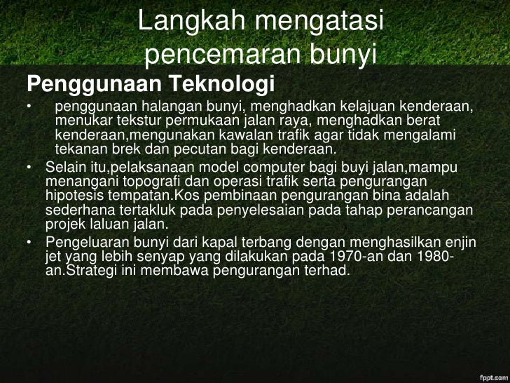 Pencemaran Alam Sekitar 9256855