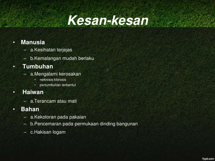 Pencemaran Alam Sekitar 9256855