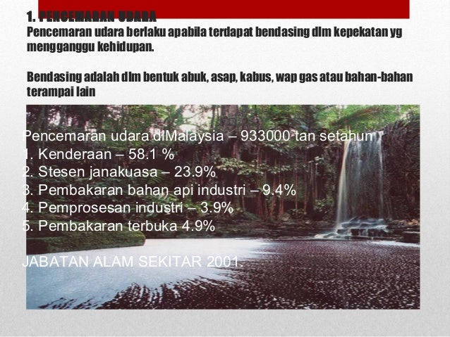 PENCEMARAN ALAM SEKITAR