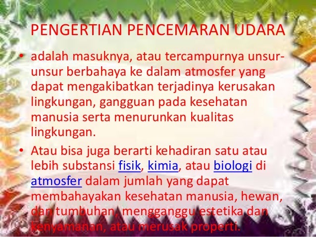 Pencemaran lingkungan 