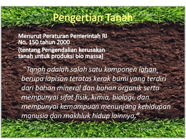 Pencemaran tanah  dan penyebabnya