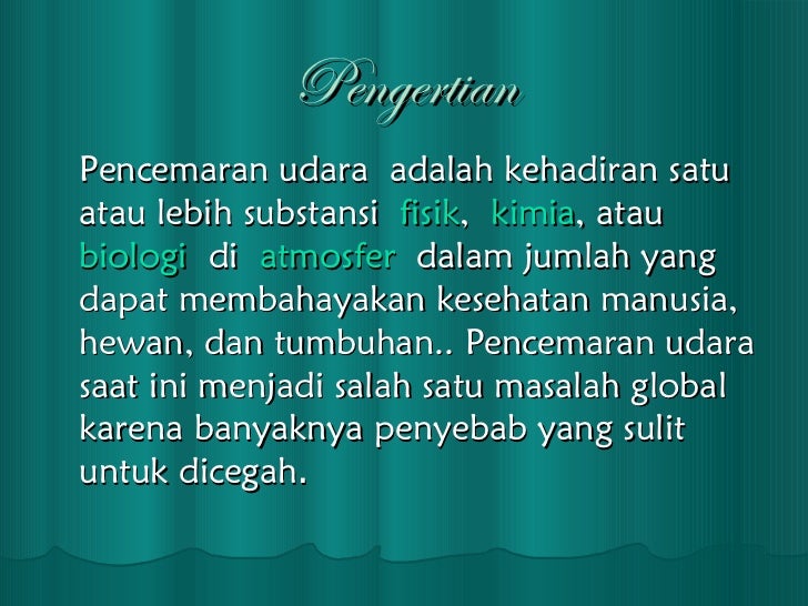 Pencemaran Udara