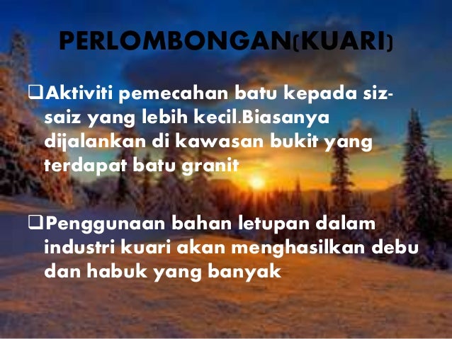 Pencemaran udara dan jerebu